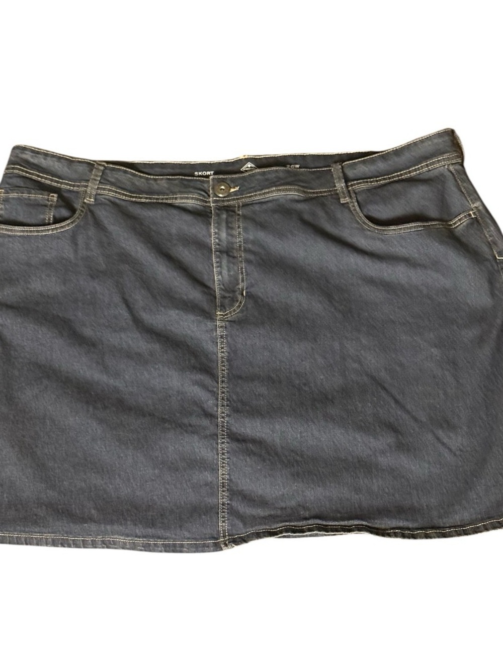 St. John's Bay Denim Midi skort Trendy comfortable Sexi oversized Blue Skort 26
